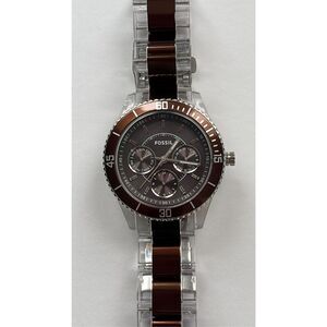 Fossil Stella ES2801 Women’s Brown Clear Dial Quartz Watch